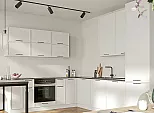 Модульный кухонный гарнитур Фрейм White Silk/Белый 2336x2500/2900x580