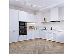 Модульный кухонный гарнитур Квадро-02 Белый/Дуб Вотан 2140x2400/2150x600