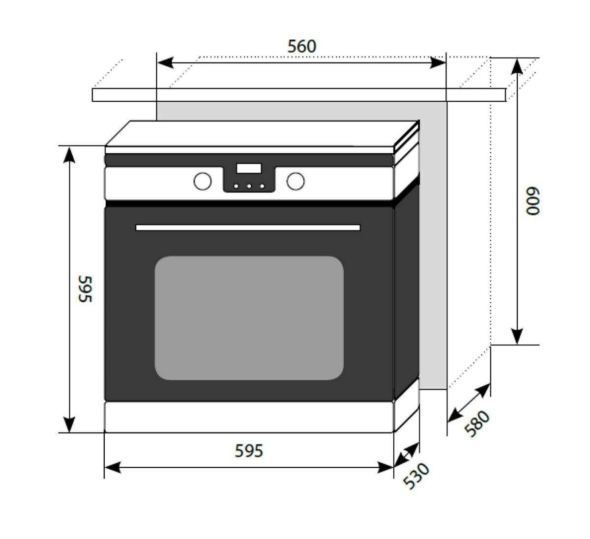 Встраиваемый электрический духовой шкаф lex edp 6092 iv light