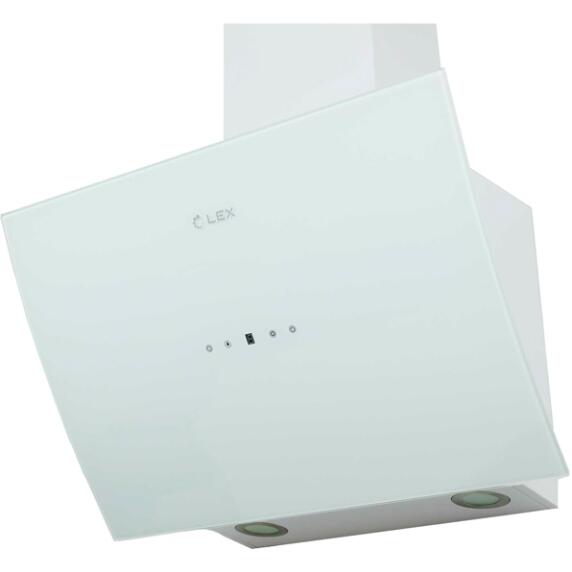 Вытяжка наклонная PLAZA WHITE 600