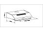 Вытяжка подвесная SIMPLE WHITE 600