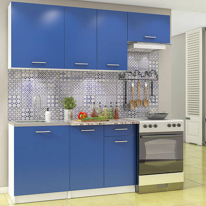 Кухонный гарнитур Бланка СТЛ21800М СинийБелый 19380₽