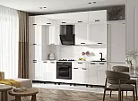 Кухонный гарнитур Техно Белый глянец/Белый 2499x3000x600 (Антарес)