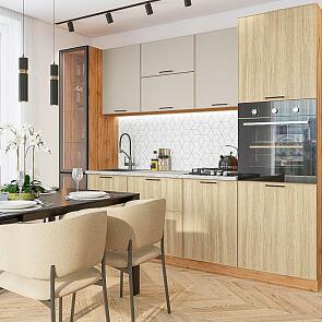 Эйр-02 Cream Silk, Real Oak/Дуб Вотан 2140x2600x600