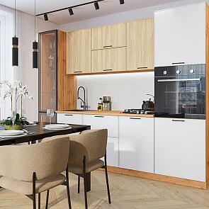 Эйр-02 Real Oak, White Silk/Дуб Вотан 2140x2600x600