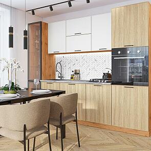 Эйр-02 White Silk, Real Oak/Дуб Вотан 2140x2600x600