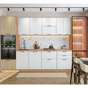 Эйр-05 White Silk, Real Oak/Дуб Вотан 2140x3400x600