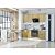 Модульный кухонный гарнитур Евро Лайн-02 Дуб песочный/Белый 2140x2000x600