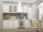 Кухонный гарнитур Констанция Сандал/Белый 2140x1700x600 (Антарес)
