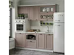 Кухонный гарнитур Милано Шарли Pink/Белый 2000x2000x600 (Антарес)