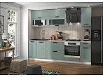 Кухонный гарнитур Монако Шарли Бриз/Белый 2140x2600x600 (Антарес)