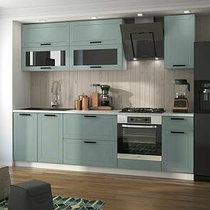 Кухня Монако 2,6м (490) (Шарли Бриз, Белый (Антарес))