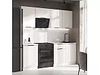 Кухонный гарнитур Николь Холст белый/Белый 2150x2100x600 (Антарес)