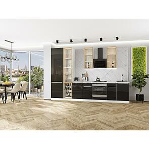 Модульный кухонный гарнитур Фьюжн-08 Anthracite/Белый 2340x3400x600