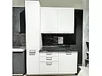 Модульный кухонный гарнитур Глетчер Айленд Силк/Белый 2336x1605x600