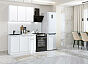 Кухня прямая Квадро-03 Белый/Белый 2140*1200*600