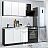 Модульный кухонный гарнитур Белый/Graphite 2140x1200x600