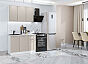 Кухня прямая Квадро-03 Кашемир/Белый 2140*1200*600