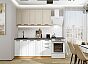 Кухня прямая Нео-01 Cream Silk/White Silk/Дуб Вотан 2140*1600*600