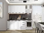Модульный кухонный гарнитур Нео-01 White Silk/Белый 2140x1600x600
