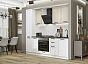 Кухня прямая Нео-02 Cream Silk/White Silk/Белый 2140*2300*600