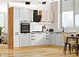 Кухня прямая Нео-03 Cream Silk/Grey Silk/Дуб Вотан 2140*3000/2100*600