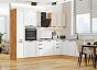 Кухня прямая Нео-03 Cream Silk/White Silk/Дуб Вотан 2140*3000/2100*600