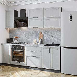 Модульный кухонный гарнитур Grey Silkwood/Graphite 2140x2200x600