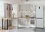 Кухня прямая Сканди-05 Grey Silkwood/Белый 2140*1200*600