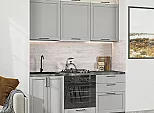 Модульный кухонный гарнитур Сканди-06 Cream Silkwood, Grey Silkwood/Graphite 2500x1800x600