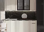 Кухонный гарнитур Виктория Пластер Аворио/Белый 2168x2000x600 (Кастилло темный)