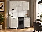 Кухонный гарнитур Рио Дуб Крафт Белый/Белый 2140x1500x600 (Антарес)
