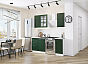 Модульный кухонный гарнитур Дублин-04 Special Green/Белый 2140x1300x600