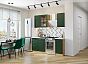 Модульный кухонный гарнитур Дублин-04 Special Green/Дуб Вотан 2140x1300x600
