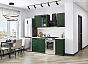 Модульный кухонный гарнитур Дублин-04 Special Green/Graphite 2140x1300x600