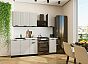 Модульный кухонный гарнитур Евро Лайн-06 Агат/Graphite 2140x1600x600