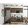 Модульный кухонный гарнитур Флэт-01 Brown Casella Oak 2S/Белый 2140x2600x600