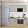 Модульный кухонный гарнитур Флэт-01 Light Grey In 2S/Дуб Вотан 2140x2600x600