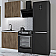 Модульный кухонный гарнитур Флэт-03 Brown Casella Oak 2S/Белый 2140x800x600