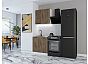 Модульный кухонный гарнитур Brown Casella Oak 2S/Белый 2140x800x600
