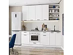 Модульный кухонный гарнитур Фрейм-02 White Silk/Белый 2340x2200x600