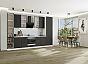 Модульный кухонный гарнитур Фрейм-06 Stormy Silk/Белый 2340x3400x600