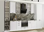 Модульный кухонный гарнитур Фрейм-06 White Silk/Белый 2340x3400x600