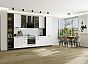 Модульный кухонный гарнитур Фрейм-06 White Silk/Graphite 2340x3400x600