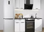 Модульный кухонный гарнитур Фрейм-07 White Silk/Белый 2140x1100x600