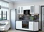 Модульный кухонный гарнитур Ницца-01 Белый/Graphite 2140x1900x600