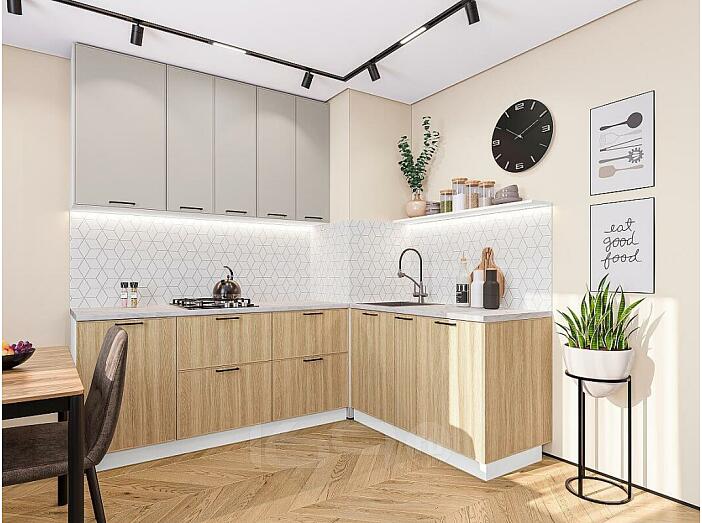 Эйр-04 Cream Silk, Real Oak/Белый 2340x1700/1200x600