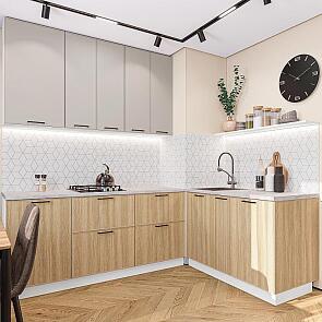 Эйр-04 Cream Silk, Real Oak/Белый 2340x1700/1200x600