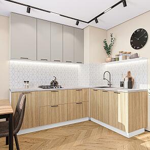 Эйр-04 Cream Silk, Real Oak/Белый 2340x1700/1200x600