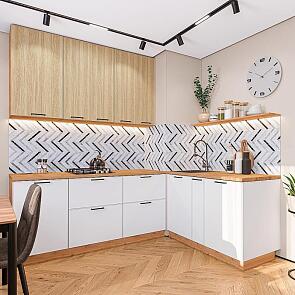 Эйр-04 Real Oak, White Silk/Дуб Вотан 2340x1700/1200x600